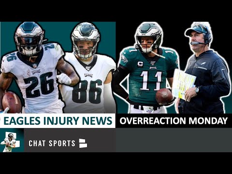 Eagles Injury News On Miles Sanders &amp; Zach Ertz + Overreaction Monday On Carson Wentz, Doug Pederson