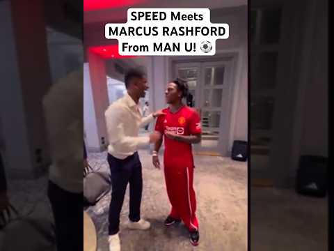 SPEED Meets MARCUS RASHFORD From MAN U! ⚽️ #speed #ishowspeed #manchesterunited #marcusrashford