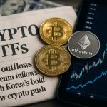 Krypto-ETF:er Skakar Världen: U.S. Utflöden, Ethereum Inflöden och Sydkoreas Djärva Nya Krypto-satsning